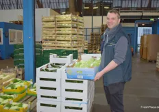 Die Reymers Gemüsehandel GmbH kann größere Mengen an verschiedenem Gemüse anbieten. Geschäftsführer Jan Reymers vermarktet dabei unter anderem Eisbergsalat, den er vom Gemüsebau seines Bruder bezieht.